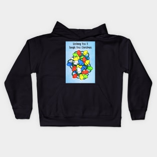 Wishing You A Tangle Free Christmas Card Kids Hoodie